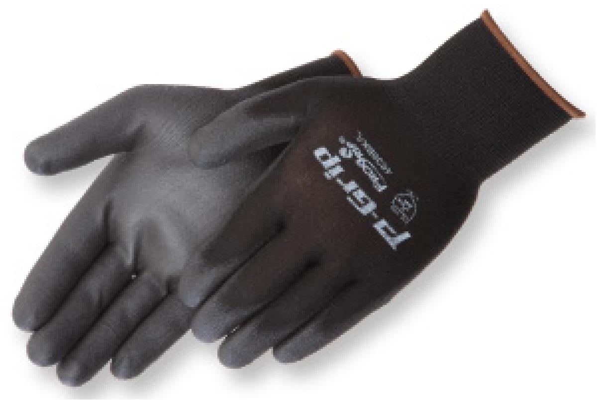 P-GRIP BLACK PU PALM COATED NYLON