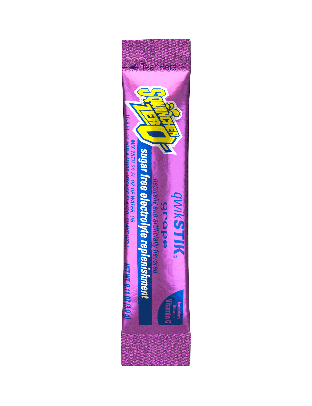 Sqwincher Qwik Stik Zero Grape 20 OZ