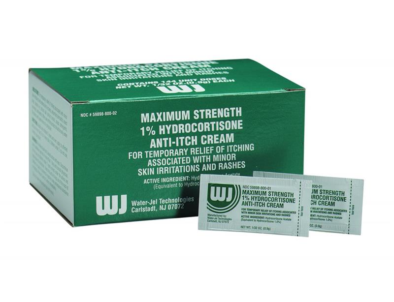 HYDROCORTISONE CREAM 1% FOIL PACK 144/BX