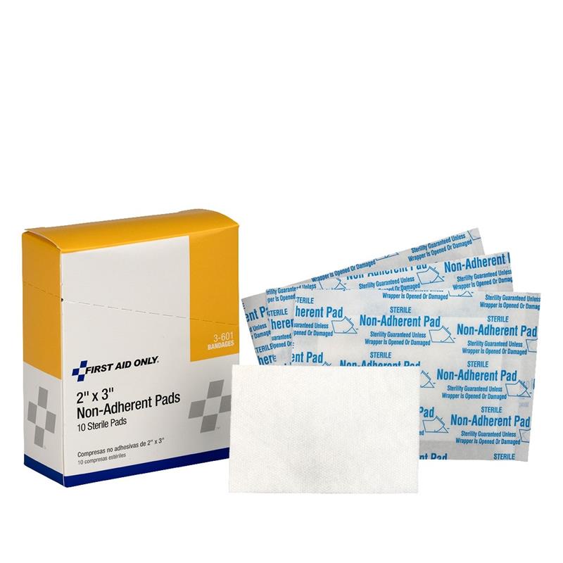 NON-ADHERENT PADS 2" X 3" 10/BX