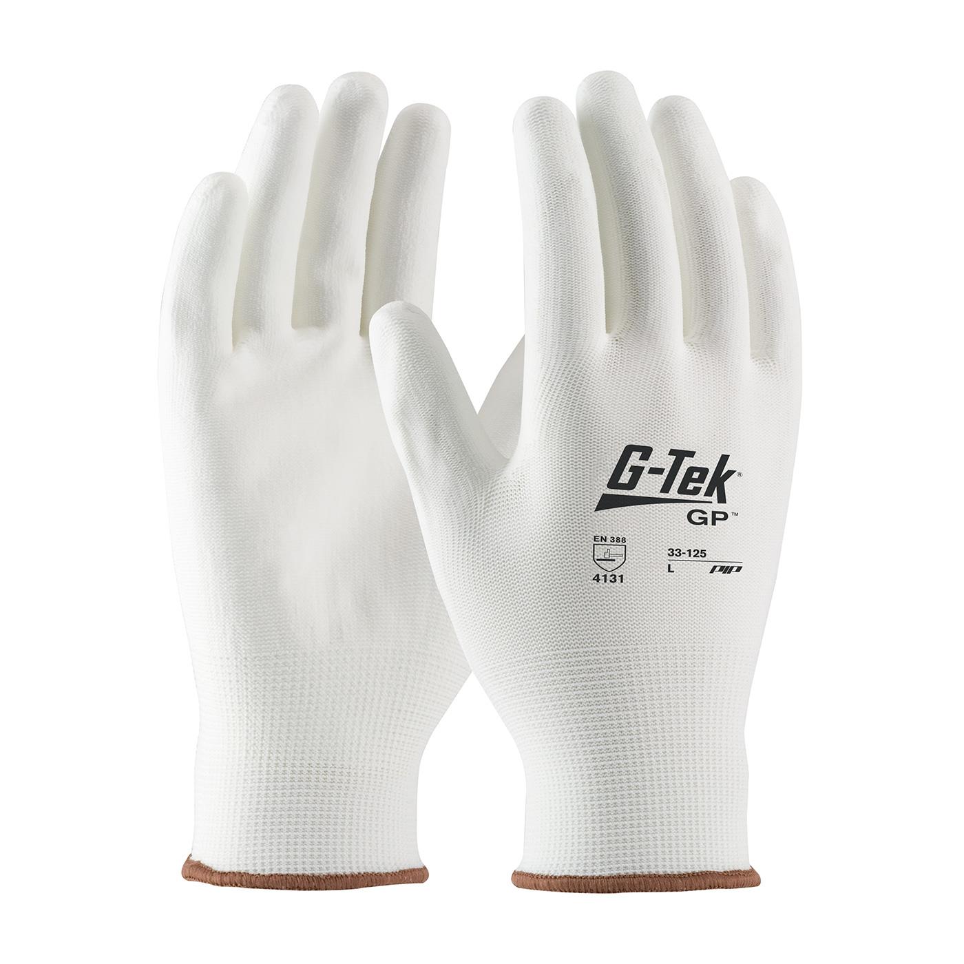 G-TEK NP WHITE PU PALM COATED NYLON