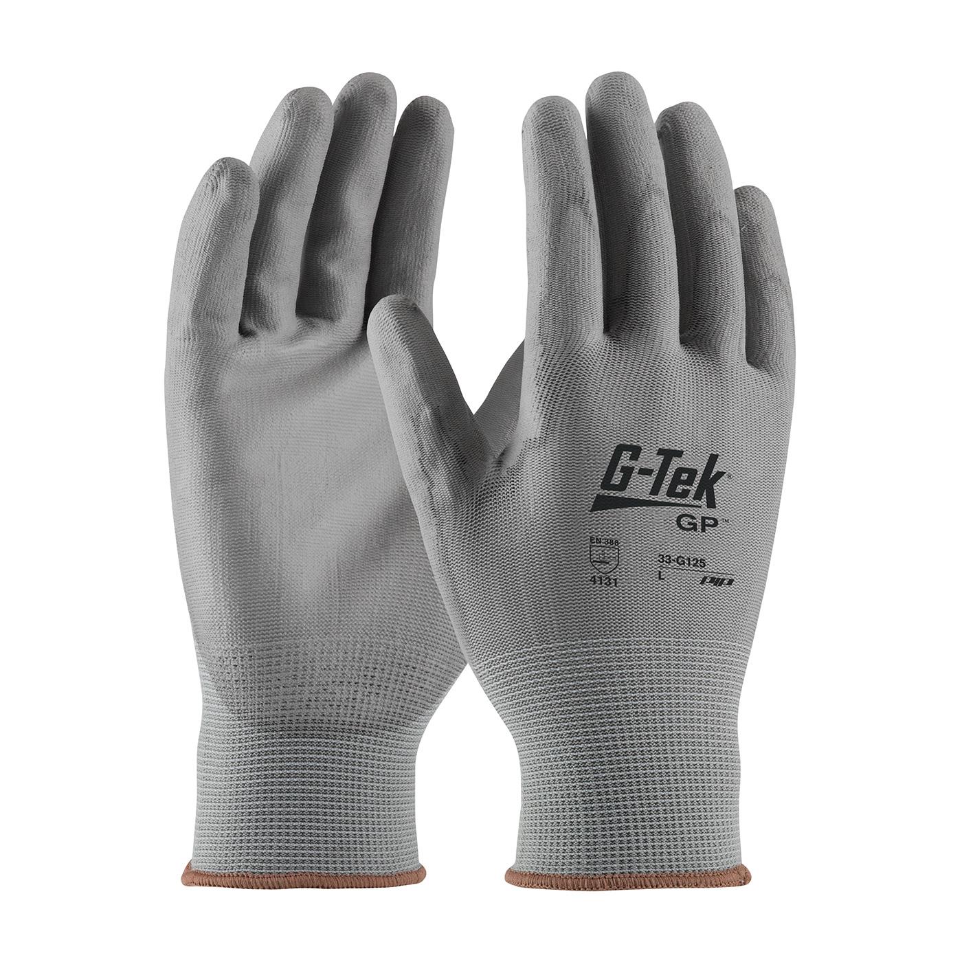 G-TEK NPG GRAY PU PALM COATED NYLON