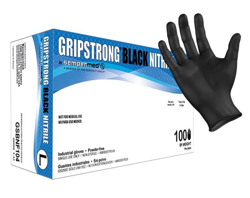 4 MIL POWDER FREE BLACK NITRILE