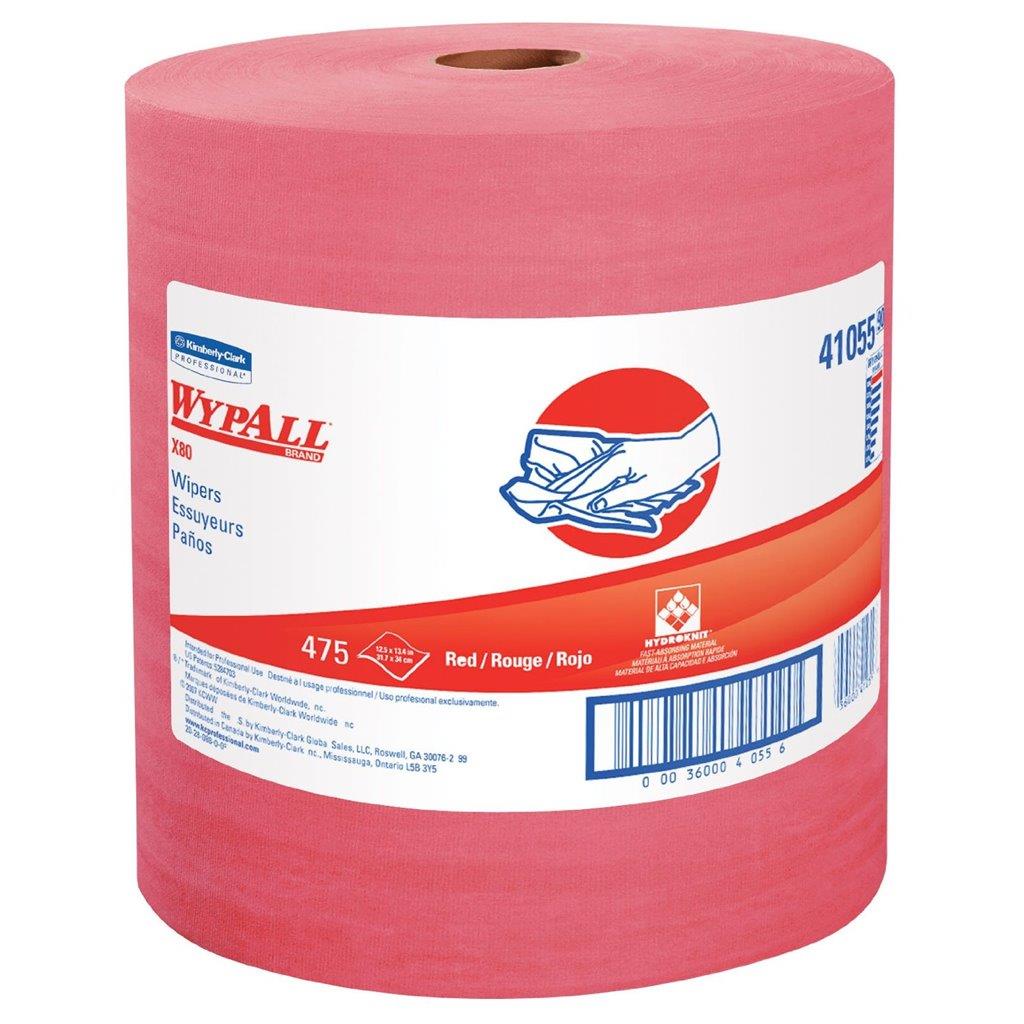 WYPALL X80 JUMBO ROLL RED 475 WIPERS