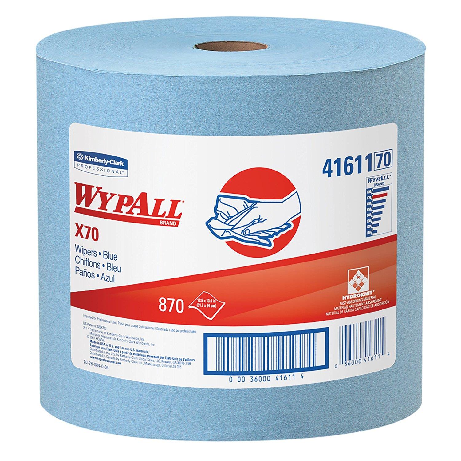 WYPALL X70 JUMBO ROLL BLUE 870 WIPERS