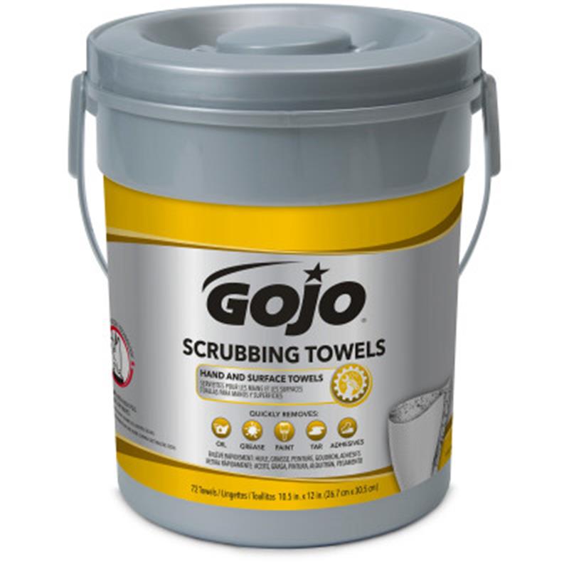 GOJO SCRUBBING TOWELS 72 PER CANISTER