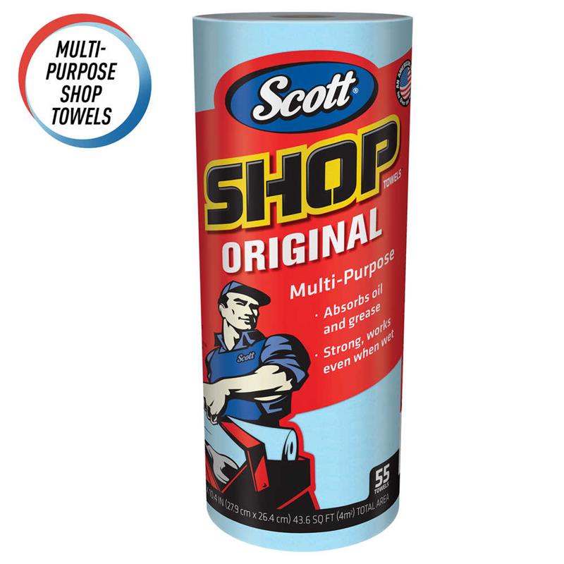 SCOTT SHOP TOWEL BLUE 30 RL/CS