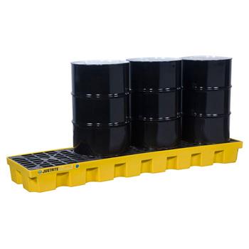 YELLOW 4DRUM INLINE SPILL CONTROL PALLET