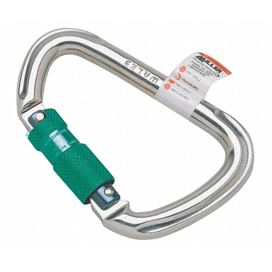 ALUMINUM TWIST LOCK CARABINER 7/8" GATE