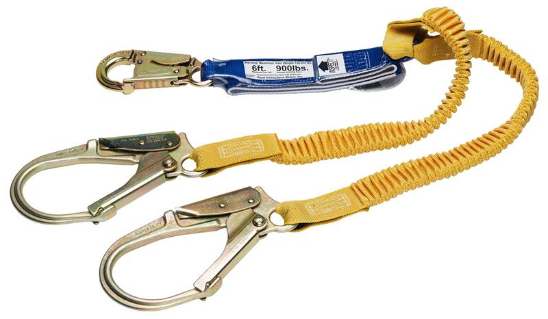 DECOIL STRETCH 6' TWIN LANYARD REBAR HK