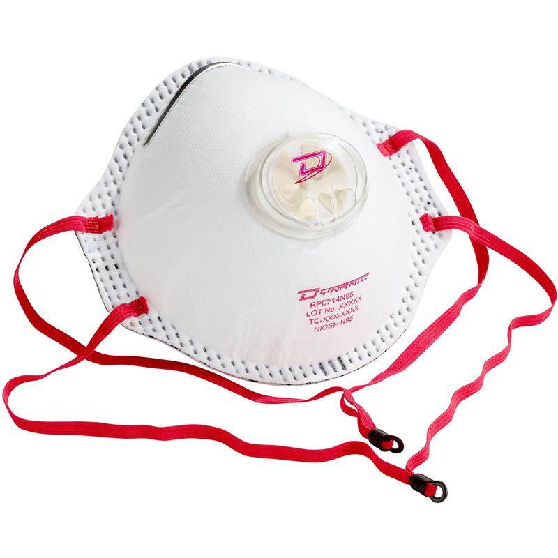 N95 DISPOSABLE RESPIRATOR W VALVE 10/BX