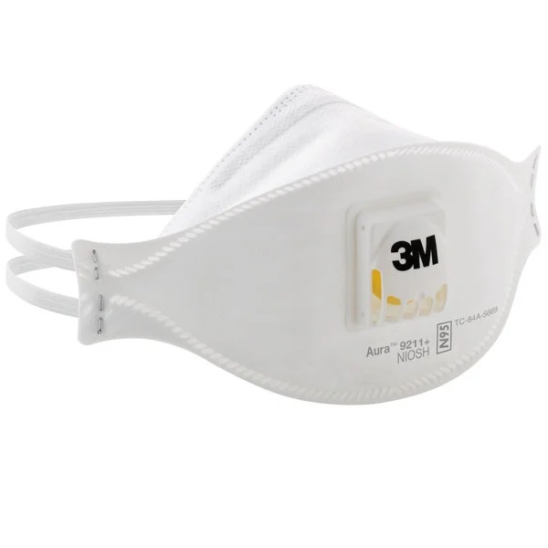 3M AURA 9211+ N95 PARTICULATE RESPIRATOR W VALVE