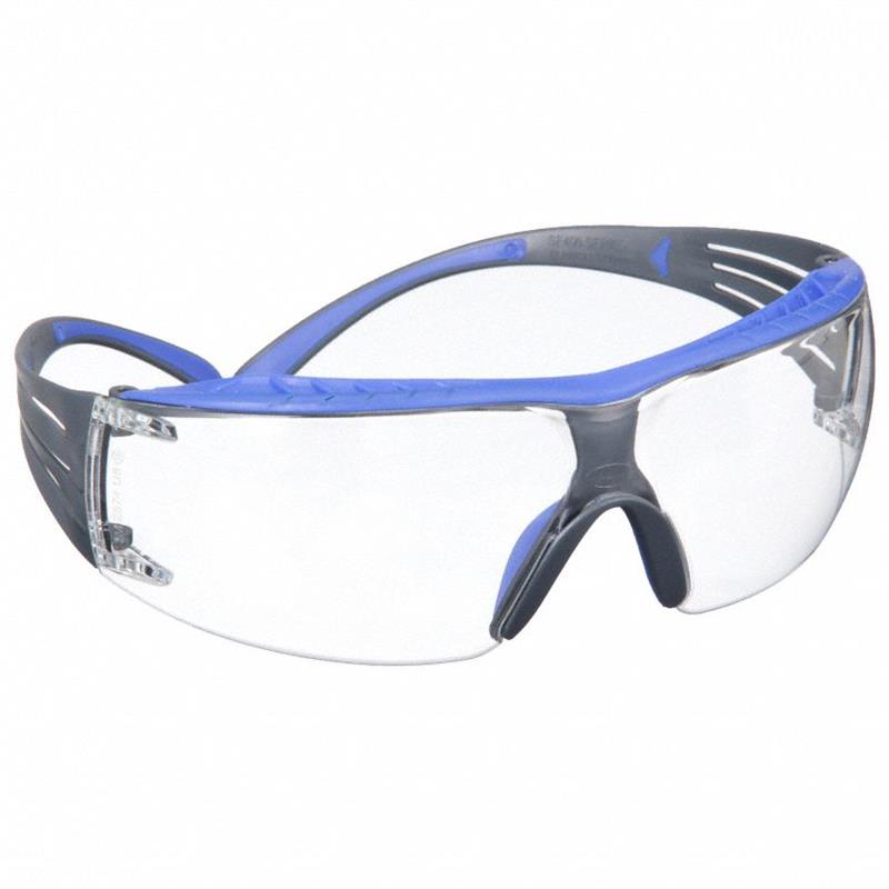 SECUREFIT CLEAR SCOTCHGARD LENS BLUE FRAME