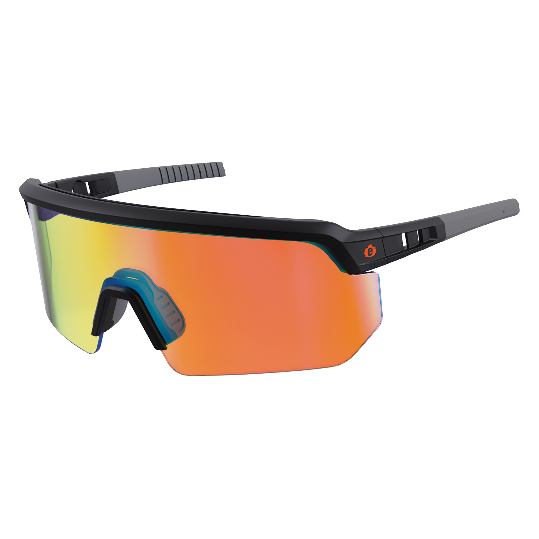 AEGIR MATTE BLACK FRAME ORANGE MIRROR LENS