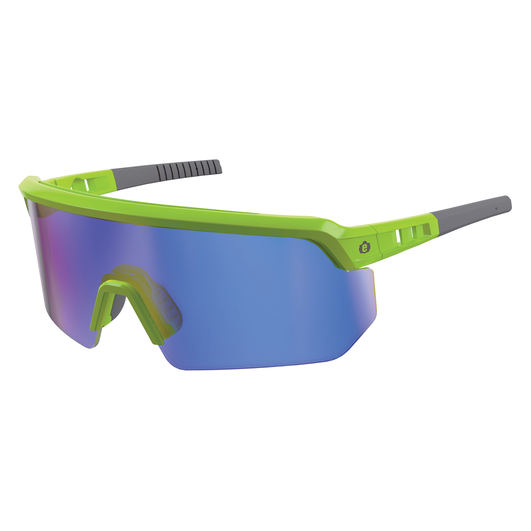 AEGIR LIME FRAME BLUE MIRROR LENS