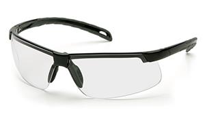 PYRAMEX EVER-LITE BLACK FRAME CLEAR LENS