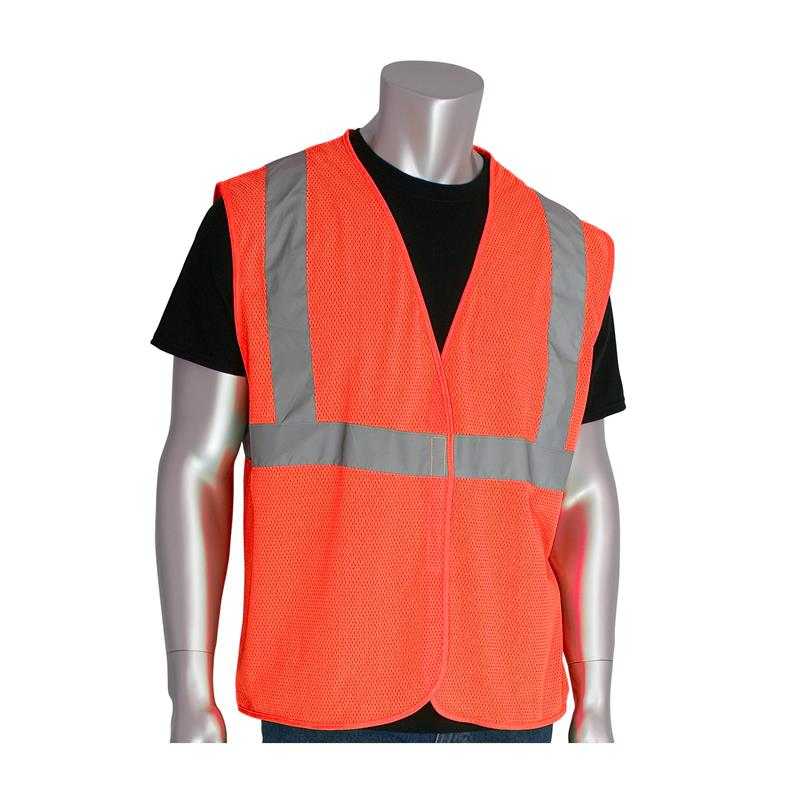 ORANGE ANSI CLASS 2 VALUE MESH VEST