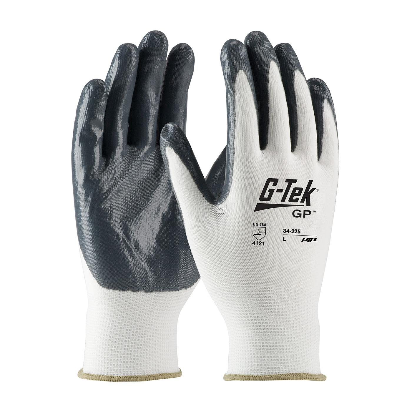 G-TEK NPG GRAY NITRILE PALM COATED NYLON