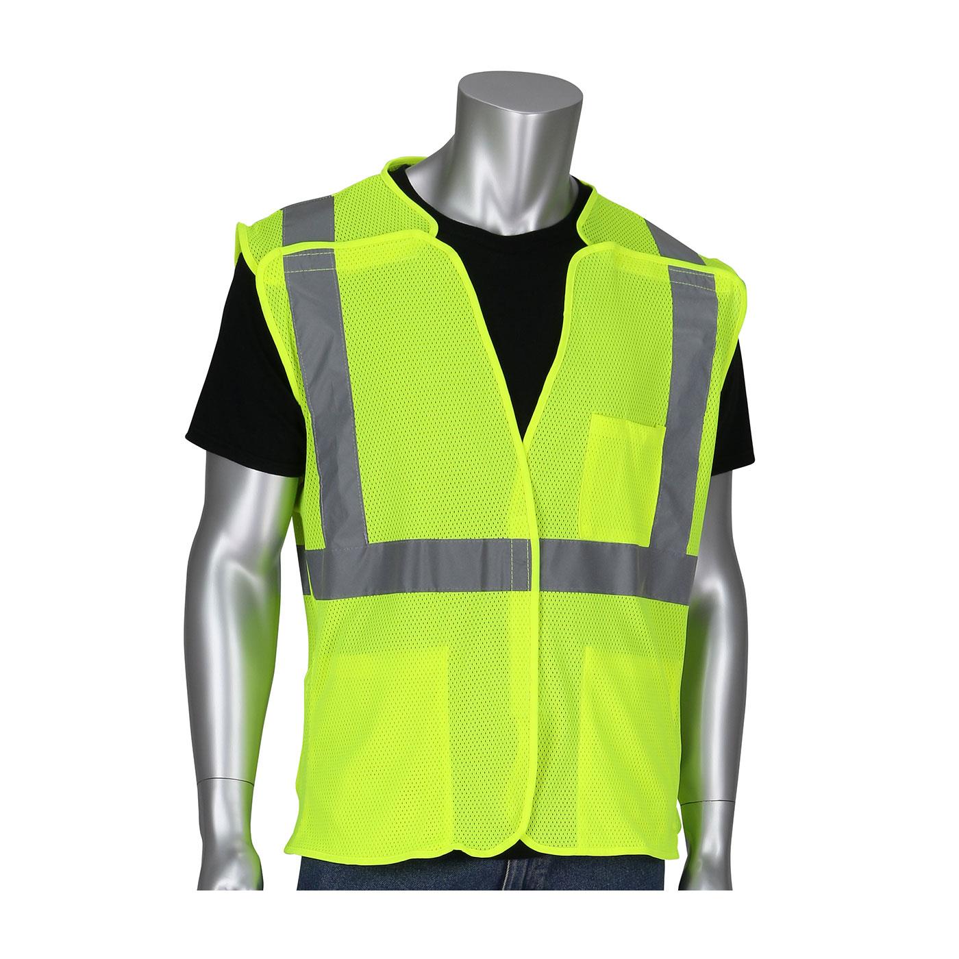 CLASS 2 YELLOW MESH BREAKAWAY VEST