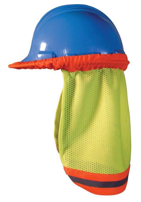 HI-VIZ MESH HARD HAT NECK SHADE YELLOW