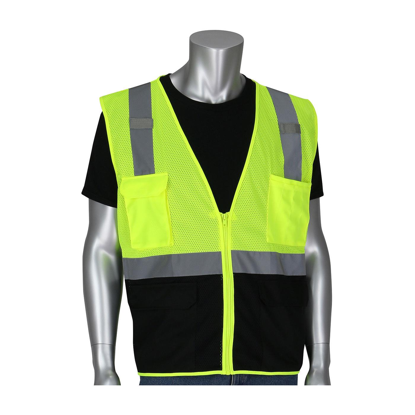 5 POCKET CLASS 2 BLACK BOTTOM MESH VEST