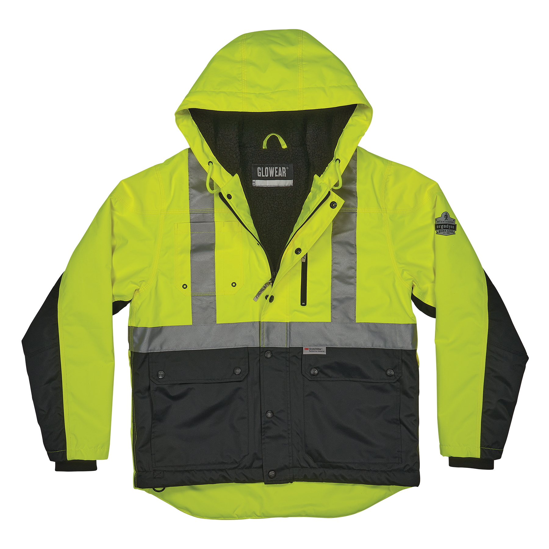 GLOWEAR 8275 HI-VIS SHERPA LINED JACKET