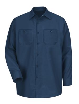 MENS NAVY POPLIN WORK SHIRT