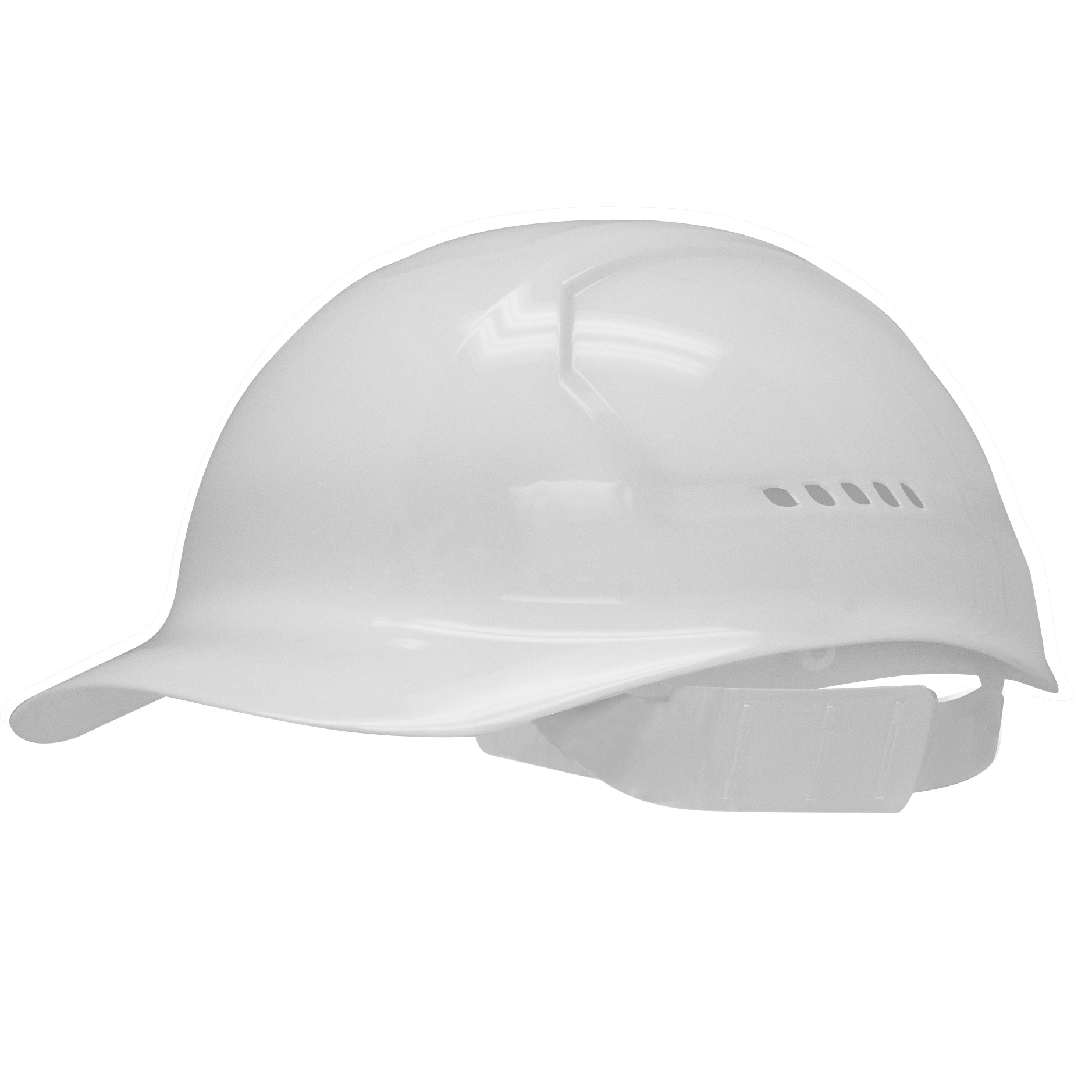 DUO SAFETY VENTED BUMP CAP WHITE