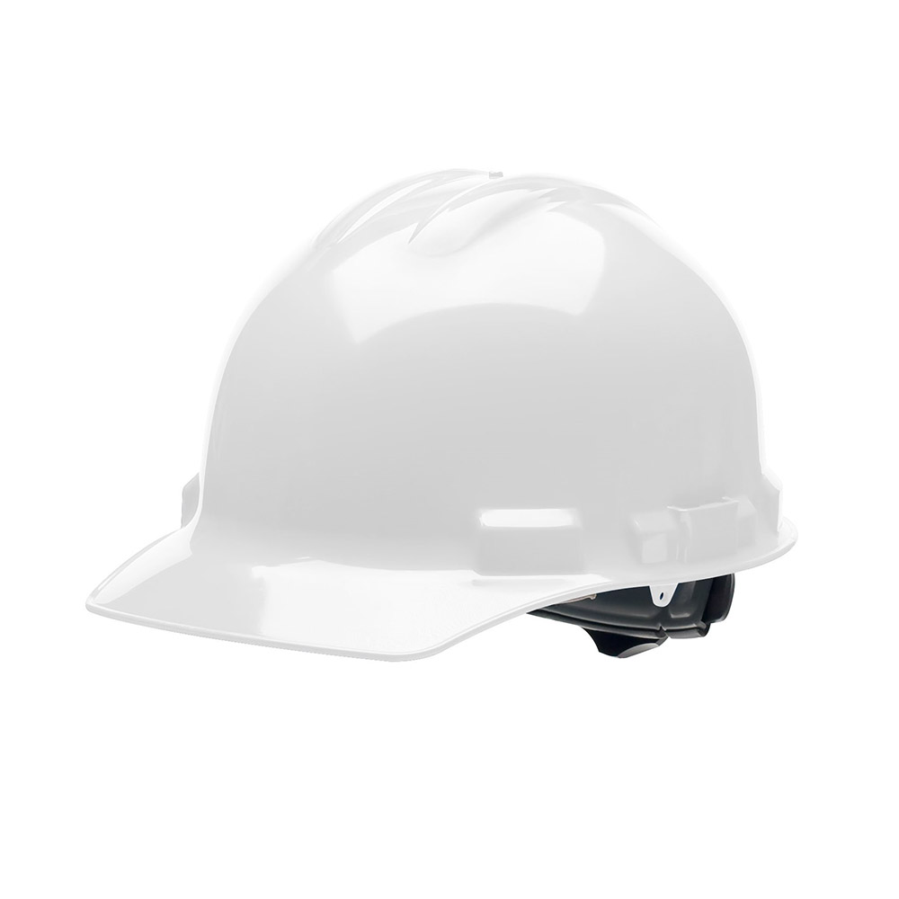 DUO HARD HAT WHITE RATCHET SUSPENSION