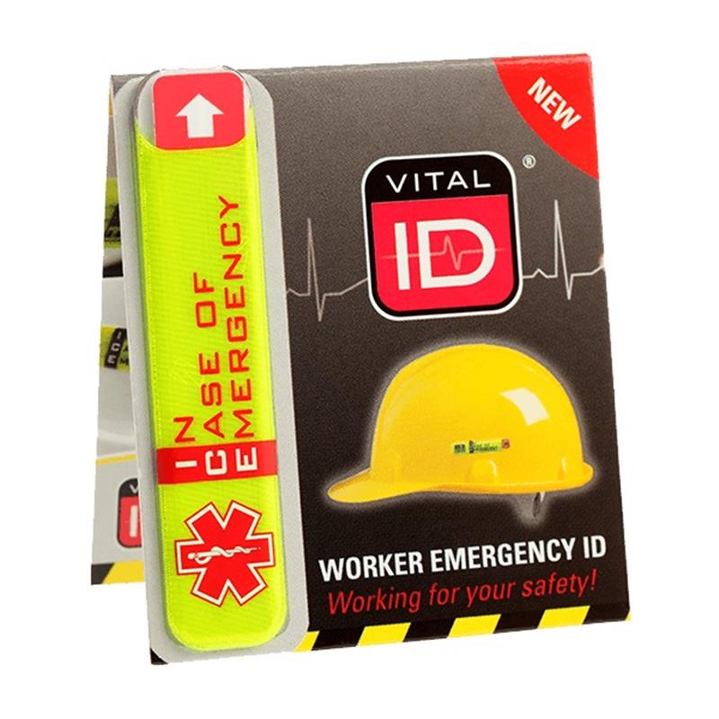 VITAL ID IN CASE OF EMERGENCY HARDHAT ID