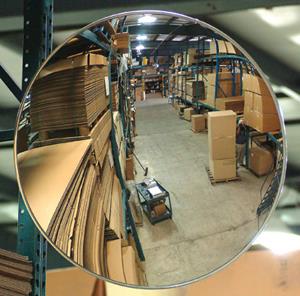 OUTDOOR CONVEX MIRROR 18" DIA TELESCOPIC