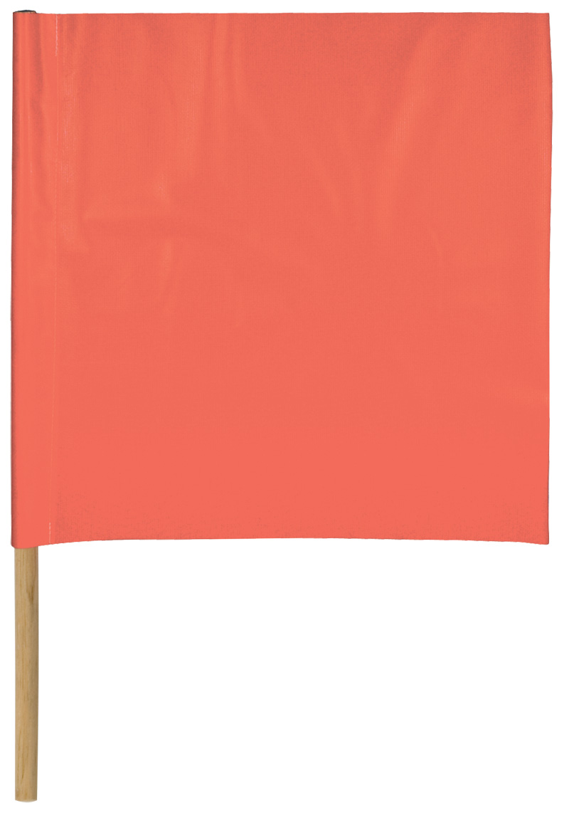 FLUORESCENT ORANGE FLAG 24" X 24"