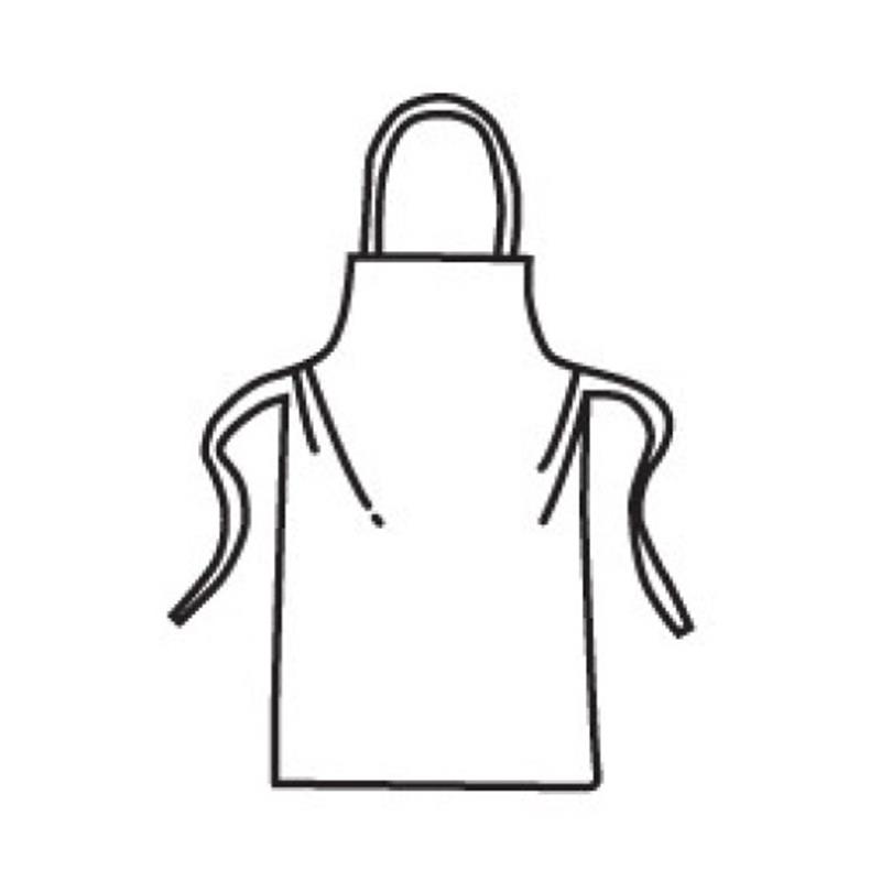 WHITE 1.0 MIL 28 X 46 POLYETHYLENE APRON