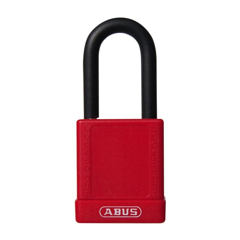 ABUS PLASTIC PADLOCK 1.5" SHACKLE RED