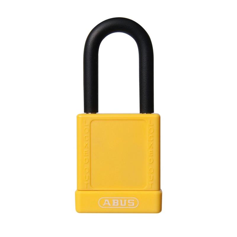 ABUS PLASTIC PADLOCK 1.5" SHACKLE YELLOW