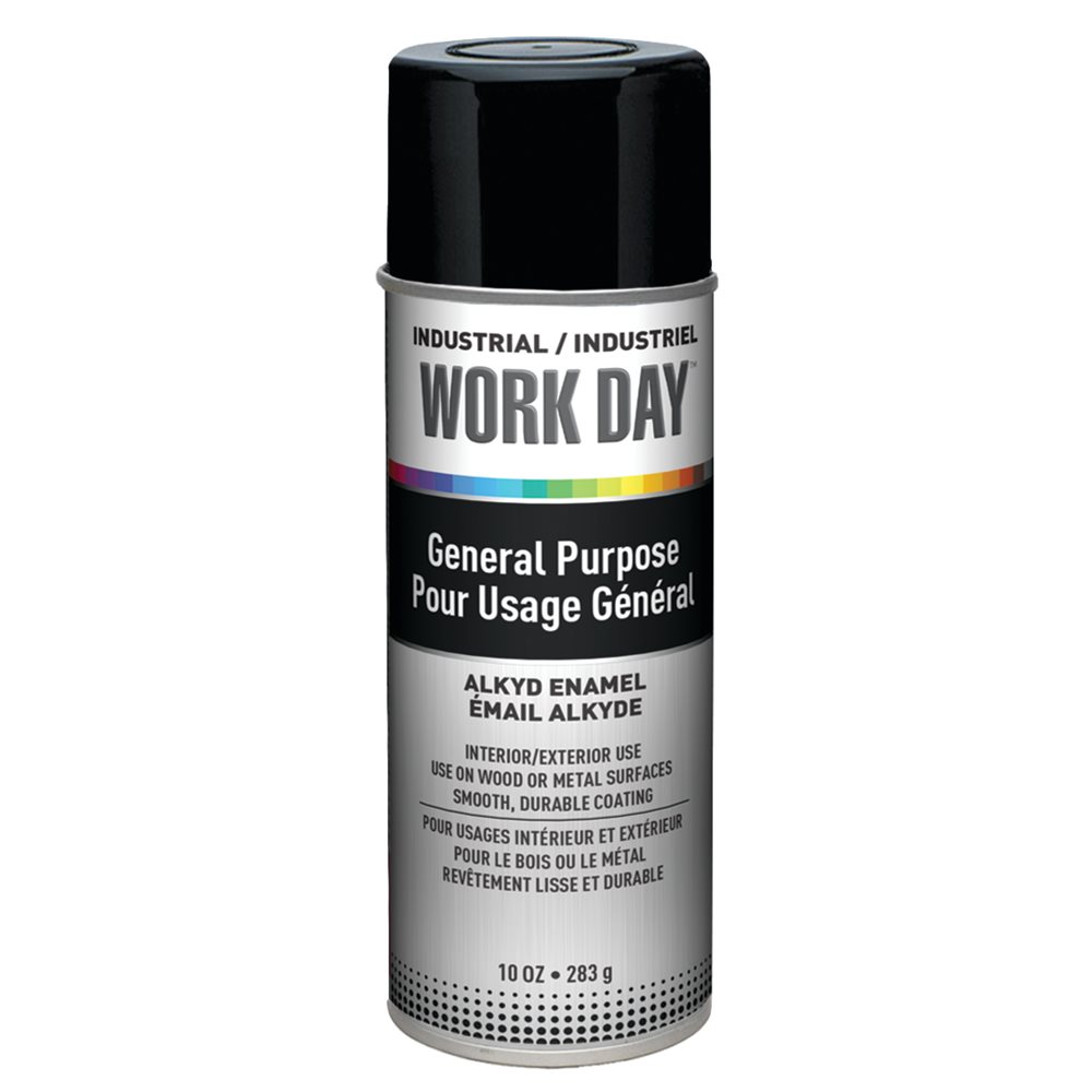 KRYLON WORK DAY ENAMEL GLOSS BLACK