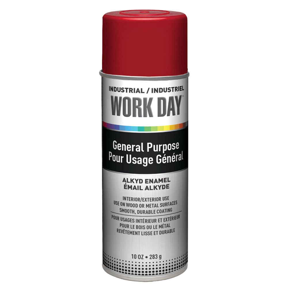 KRYLON WORK DAY ENAMEL GLOSS RED