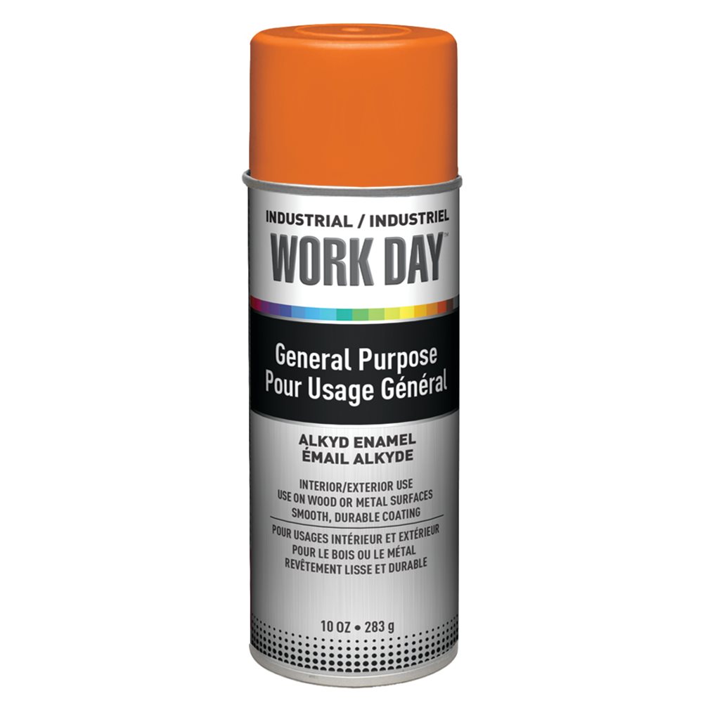 KRYLON WORK DAY ENAMEL GLOSS ORANGE