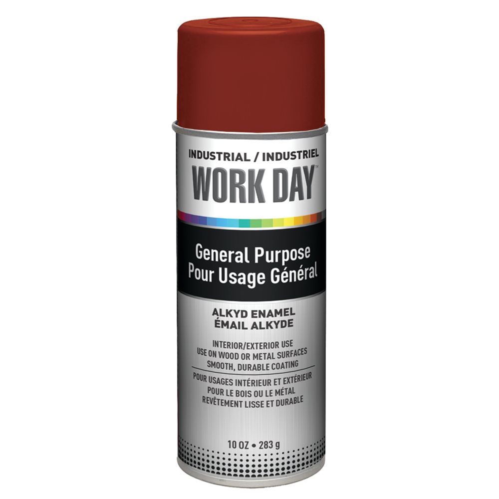 KRYLON WORK DAY ENAMEL FLAT RED PRIMER