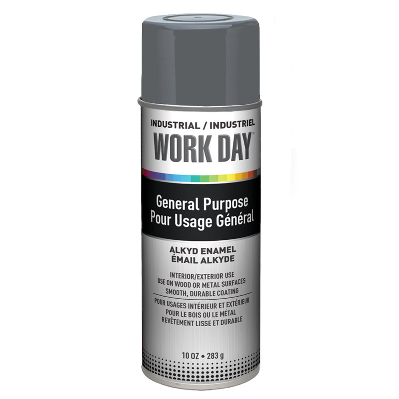 KRYLON WORK DAY ENAMEL GLOSS DARK GRAY