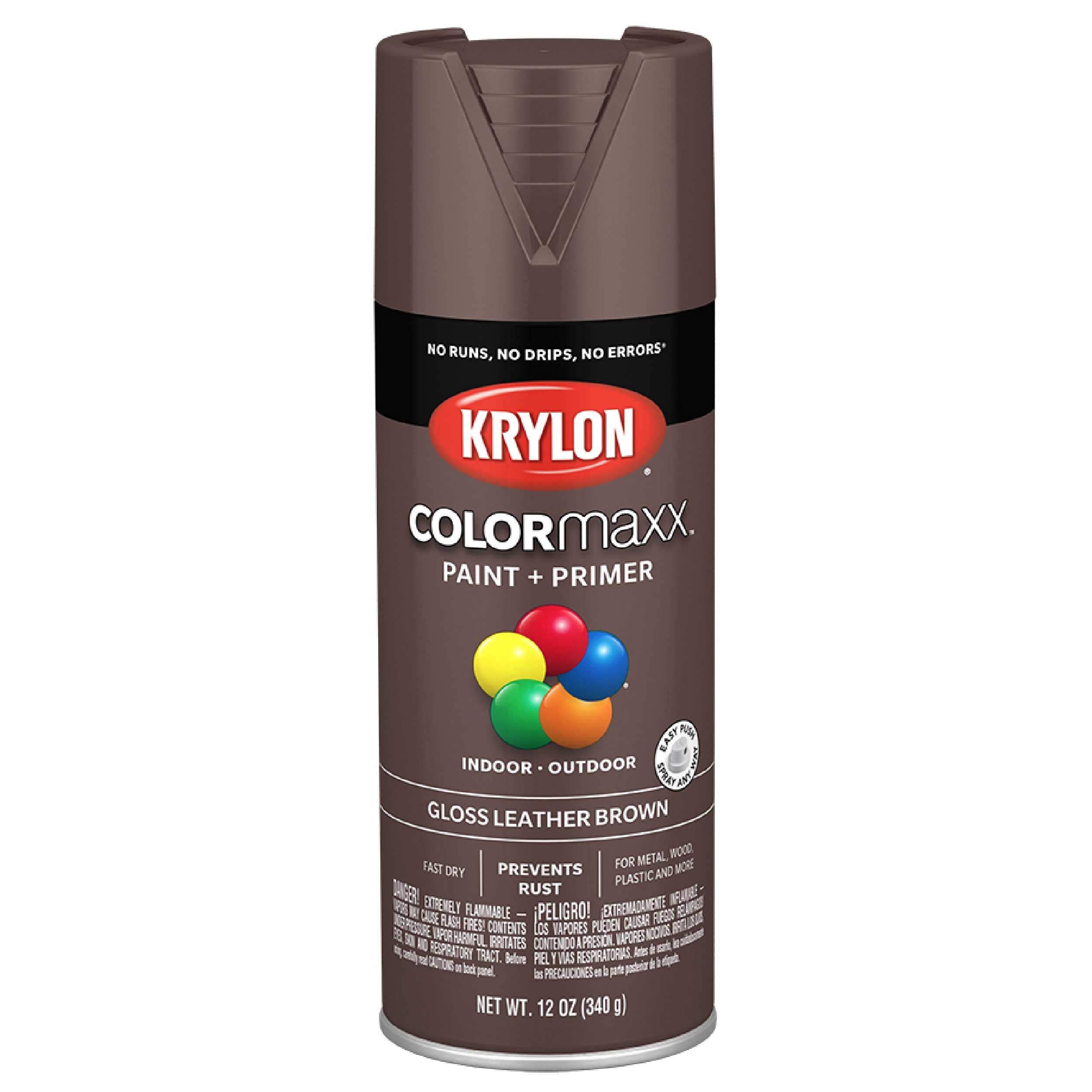 KRYLON COLORMAXX GLOSS LEATHER BROWN