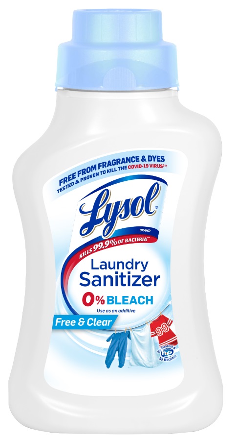 LYSOL LAUNDRY SANITIZER FREE & CLEAR 90 OZ 4/CS