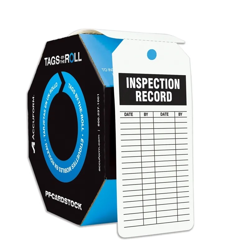 INSPECTION RECORD TAGS 100/RL