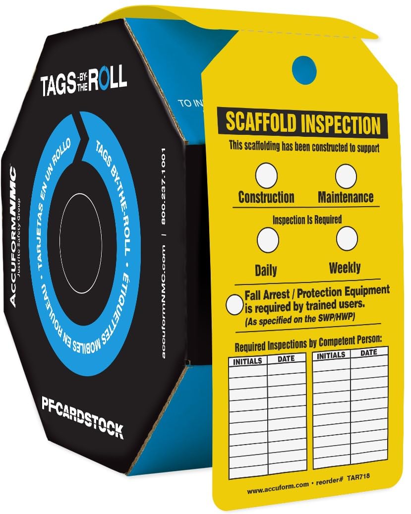 SCAFFOLD INSPECTION TAGS 100/RL