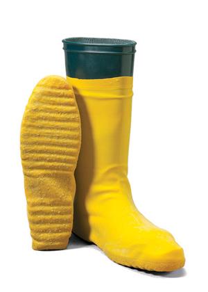 YELLOW LATEX "HAZMAT" 12" BOOT COVER