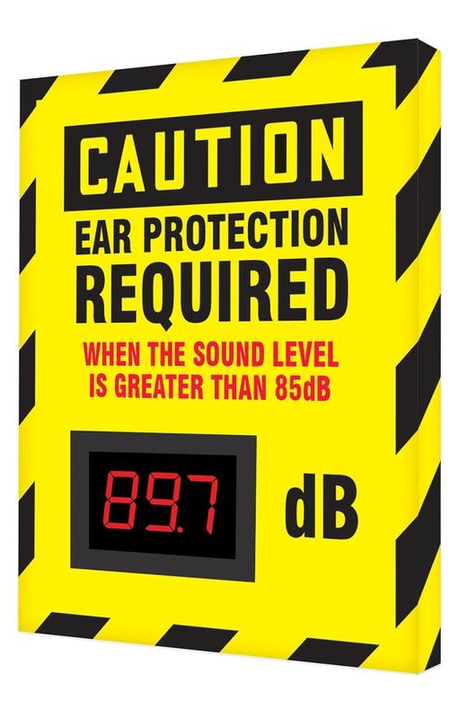 OSHA CAUTION DB METER SIGN 12" x 10"