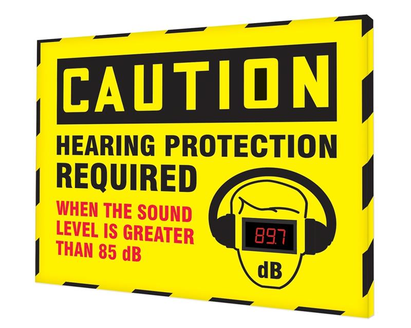 OSHA CAUTION DB METER SIGN 30" x 36"