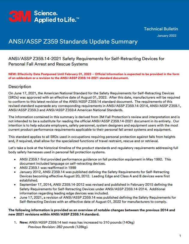 3M Standards Update