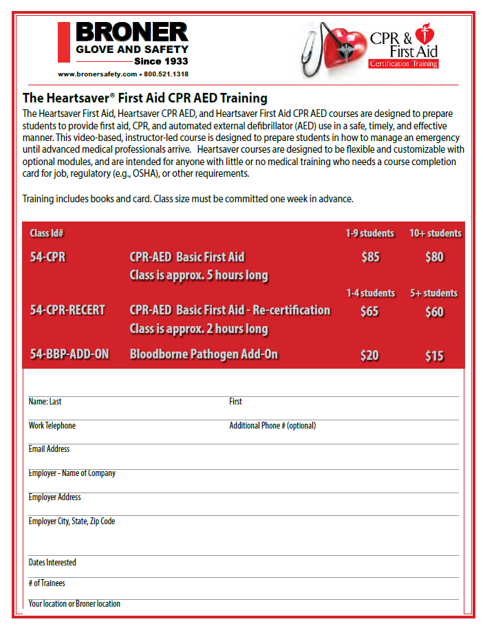 The Heartsaver® First Aid CPR AED Training